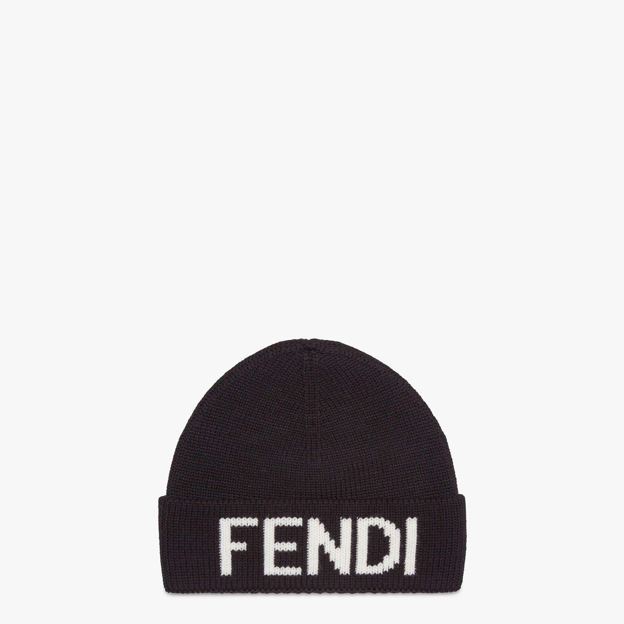 FENDI ブラックウール ハット
