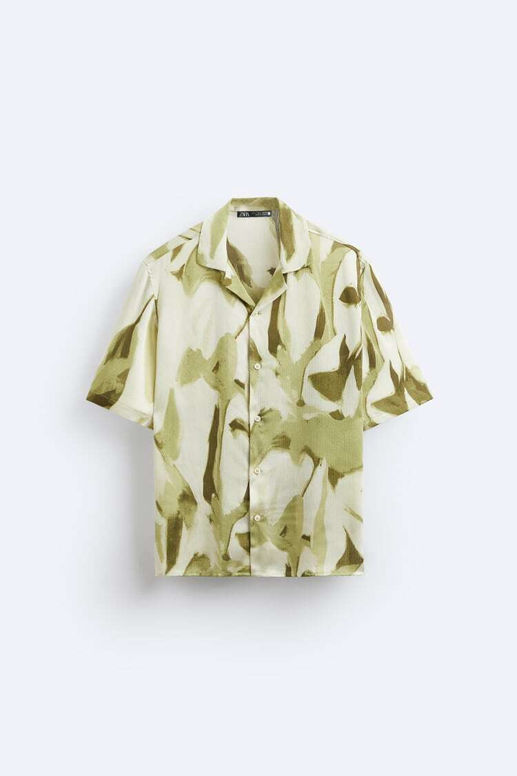 ZARA ストリークプリント シャツ