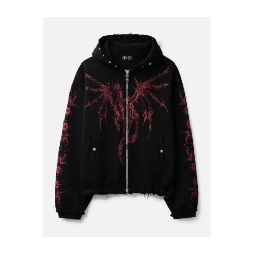 Thug Club DRAGON STUD ZIP-UP HOODIE