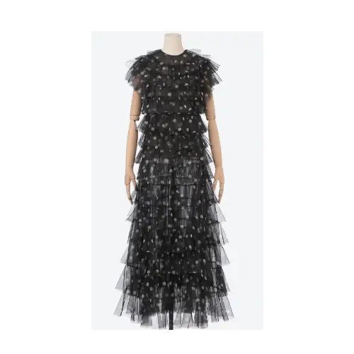 VIVIANO A Pois Tulle Dress