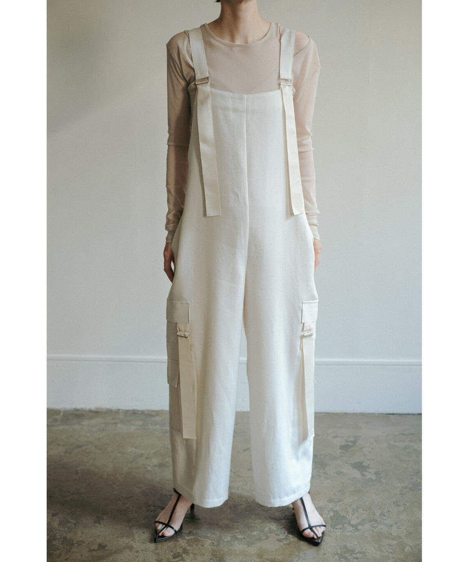 Little $uzie Satin Tape Drawstring Jumpsuit