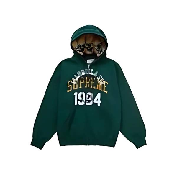 Supreme × MM6 Maison Margiela Zip Up Hooded Sweatshirt