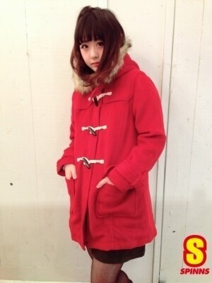 SPINNS ファー付きダッフルコート