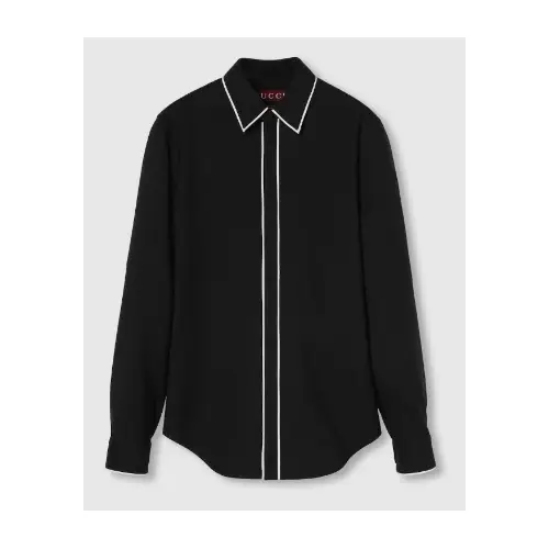 GUCCI Wool gabardine shirt