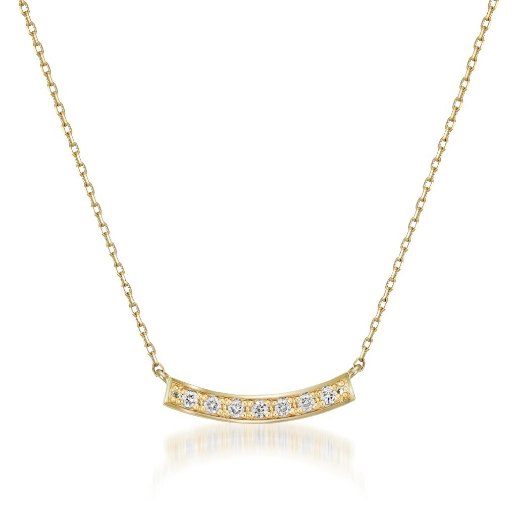 STAR JEWELRY K10 ネックレス DIAMOND LINE NECKLACE