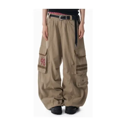 AAKAM 98 Knee Pin-Tuck Contrast Cargo Pants