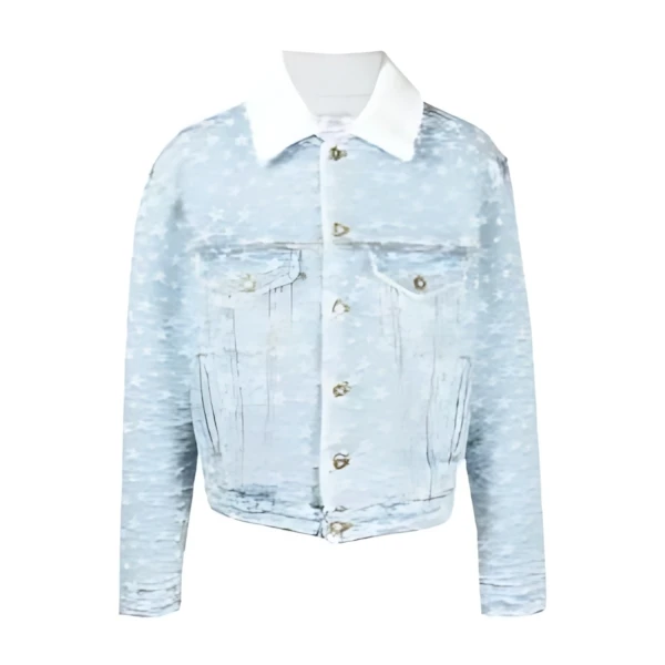 ERL star-jacquard denim jacket