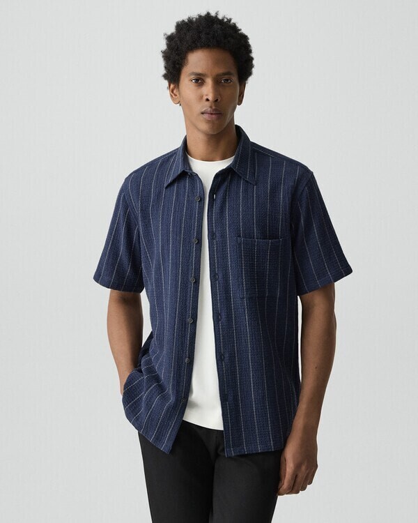 Theory Shirt Texture Noll Shortsleeve Shirt