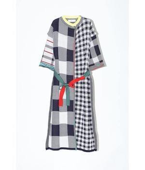 TOGA PULLA check knit long cardigan