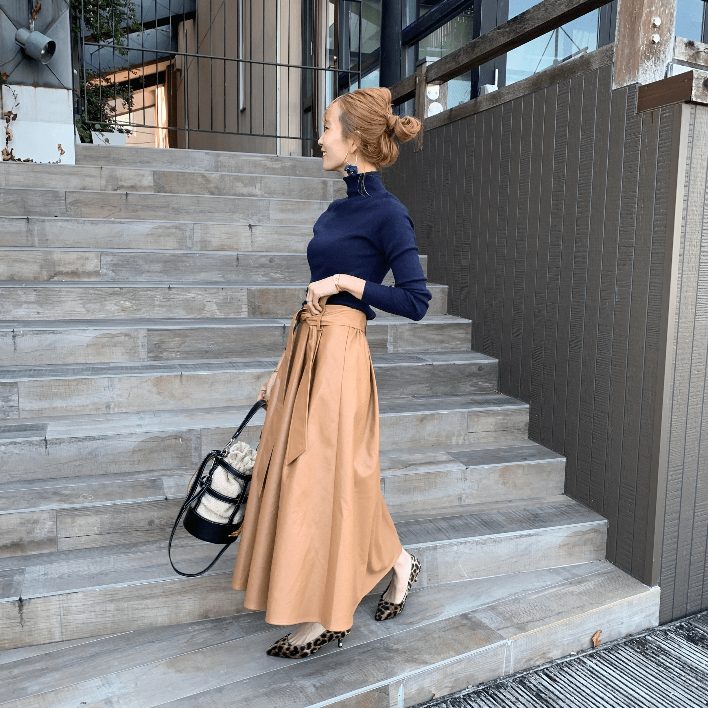 mite eco leather flare sk