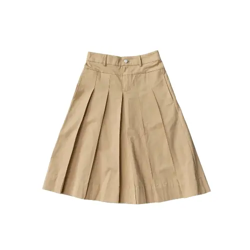 Torico Cotton Pleated Midi Skirt