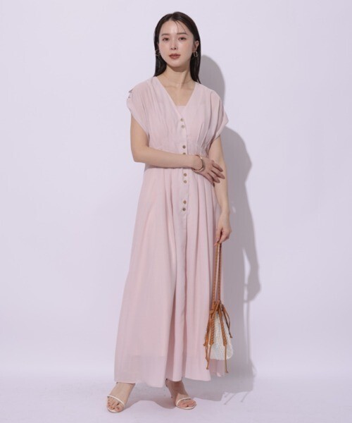 Mystrada ゆるタックリネンワンピース