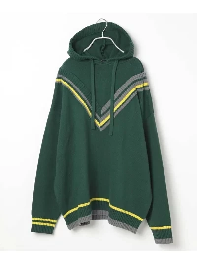 HARE (M)チルデンデザインニットPK