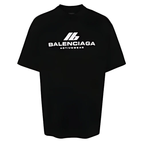Balenciaga ACTIVEWEAR T-SHIRT MEDIUM FIT IN BLACK