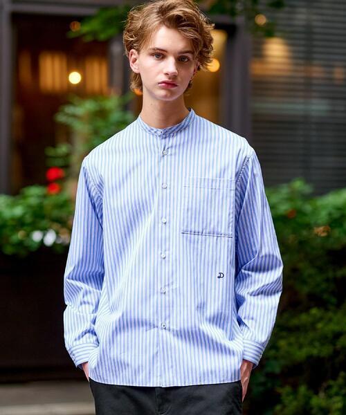 DRESSTERIOR バンドカラー ロンストシャツ