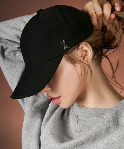 VARZAR Silver stud over fit ball cap