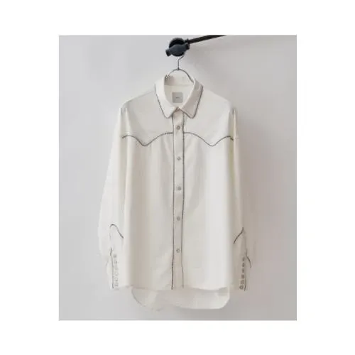 Lui’s サテンパイピングシャツ