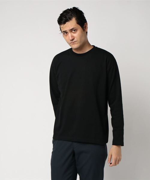 Traditional Weatherwear ロングスリーブ コットンクルーネックTシャツ
