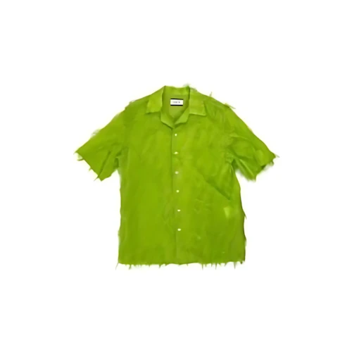TAAKK FRINGE CUT OPEN COLLAR SHIRTS