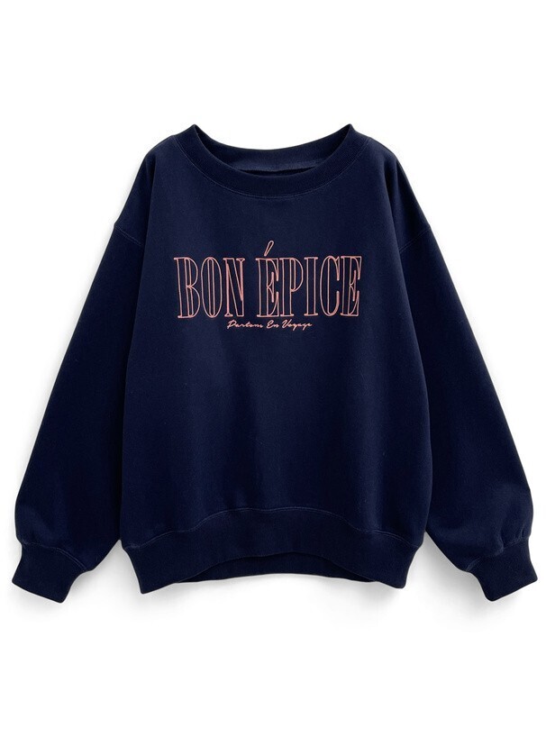 GRL ロゴ刺繍スウェットトップス