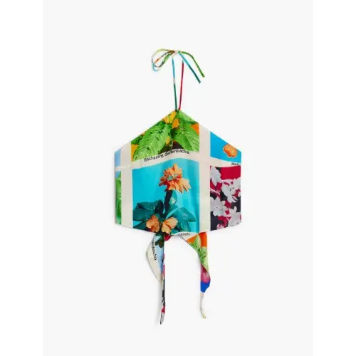 Desigual タイラー・マギリヴァリーのポストカードノットトップ