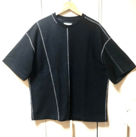 MAISON SPECIAL 異素材　ドッキング　ステッチ　ワッフル　ビックT