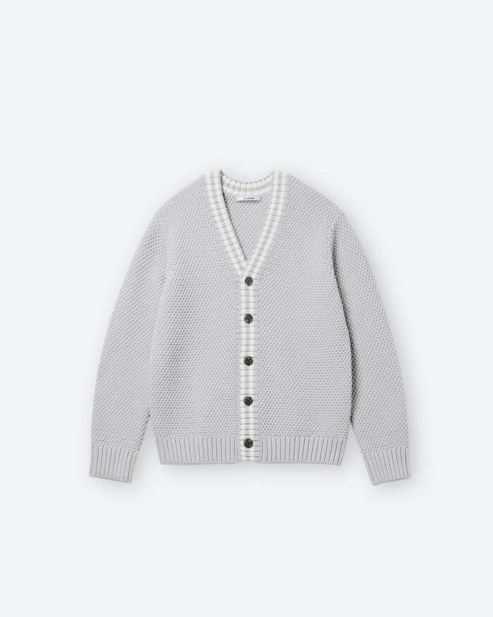 SLOANE 5Gチルデン ポリエステル×コットン Vネックカーディガン