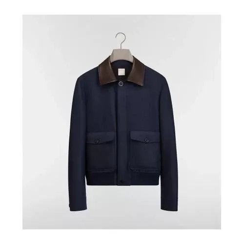 DIOR レザーカラー ブルゾンジャケット