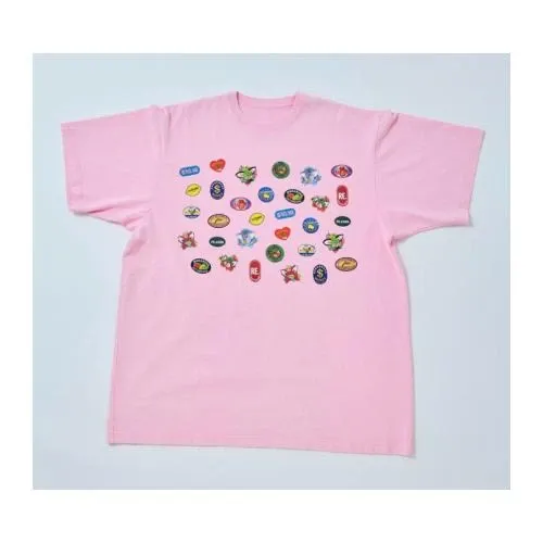 RE. シールTシャツ ピンク