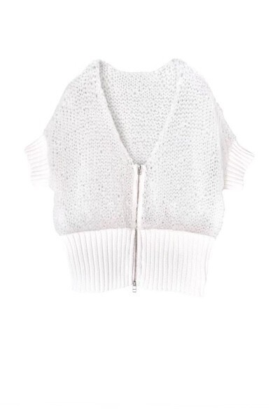 THE KEIJI TUBE YARN ZIP UP 2WAY CARDIGAN
