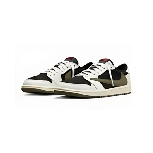 Travis Scott × NIKE Air Joedan 1Retro Low OG "Medium Olive"