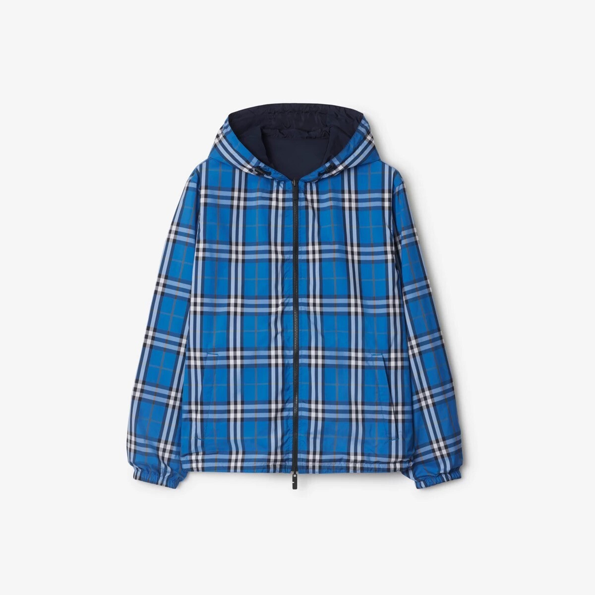 BURBERRY リバーシブル チェック フーデッドジャケット