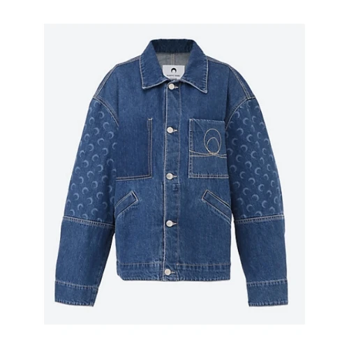 Marine Serre EADSTOCK DENIM BOXY JACKET "BLUE"