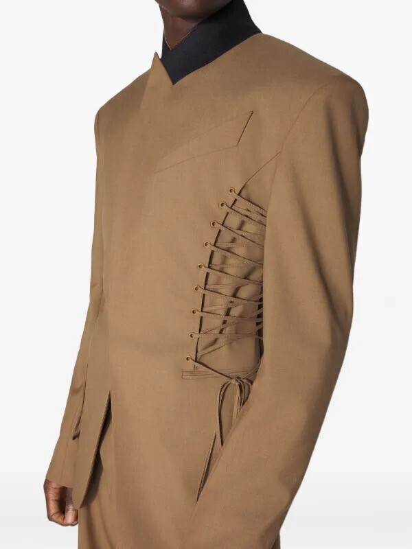 MUGLER レースアップ テーラードジャケット