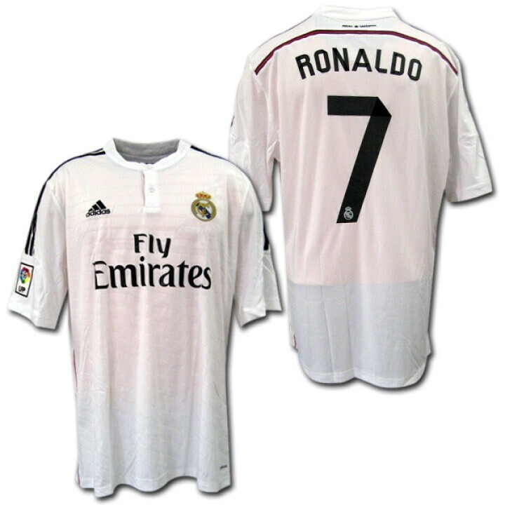 adidas レアルマドリード　14/15　ホーム　#7 RONALDO　クリスティアーノ・ロナウド　アディダス製