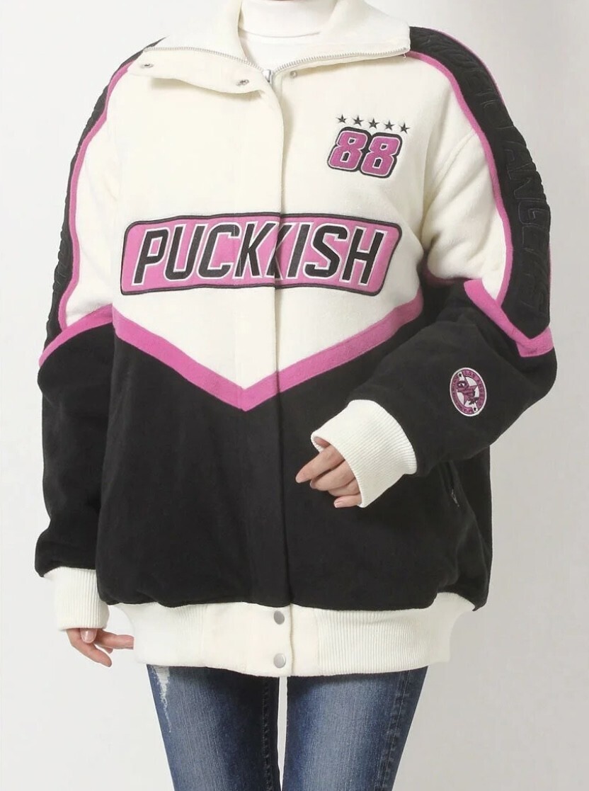 GYDA PUCKISHレーシングフリースブルゾン