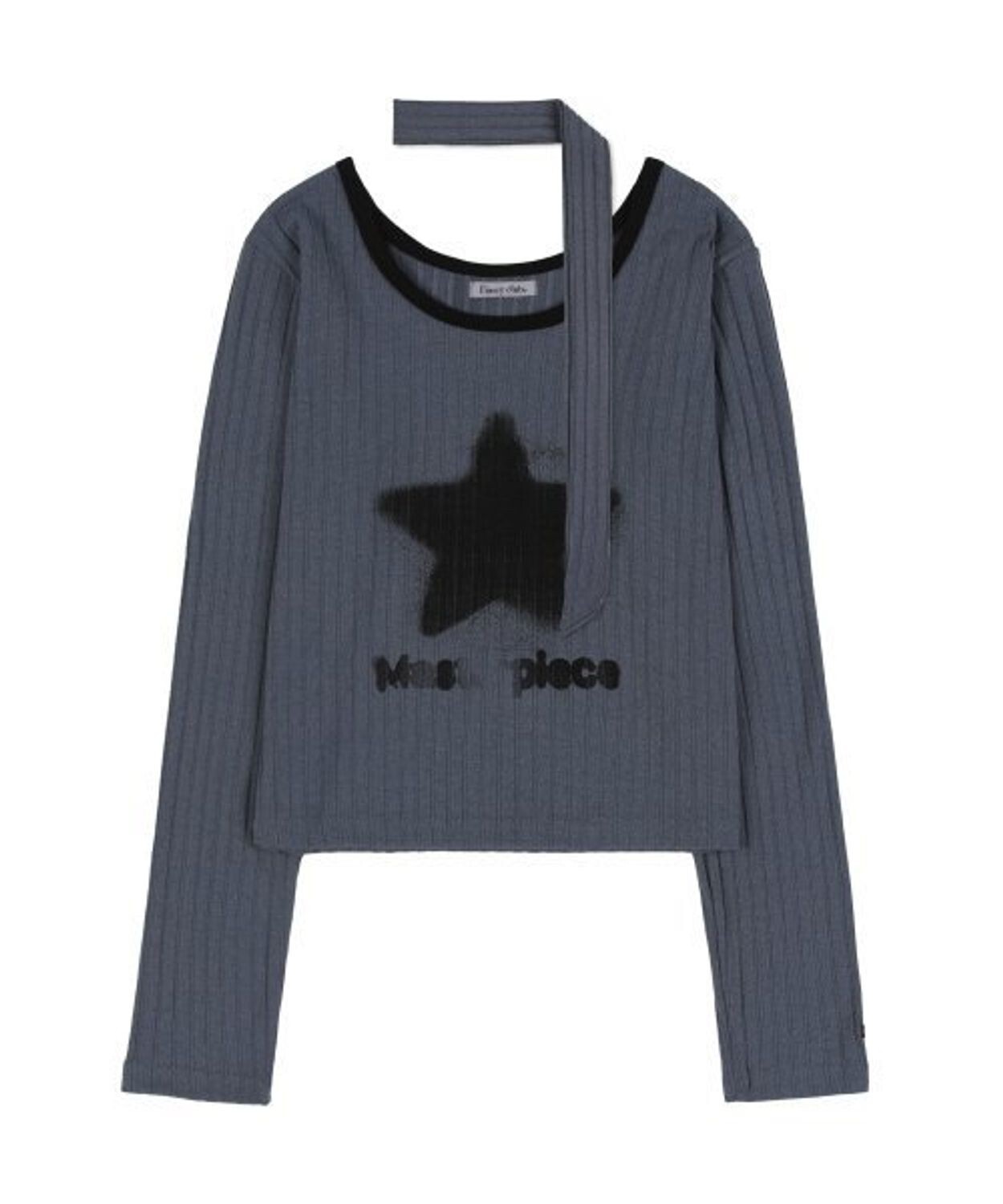 NASTY FANCY CLUB STELLATE BOAT NECK & SCARF SET