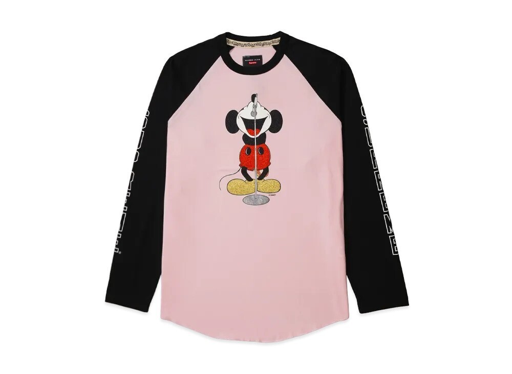 Supreme Supreme x Number (N)ine x Mickey Mouse Raglan L/S Top "Pink"