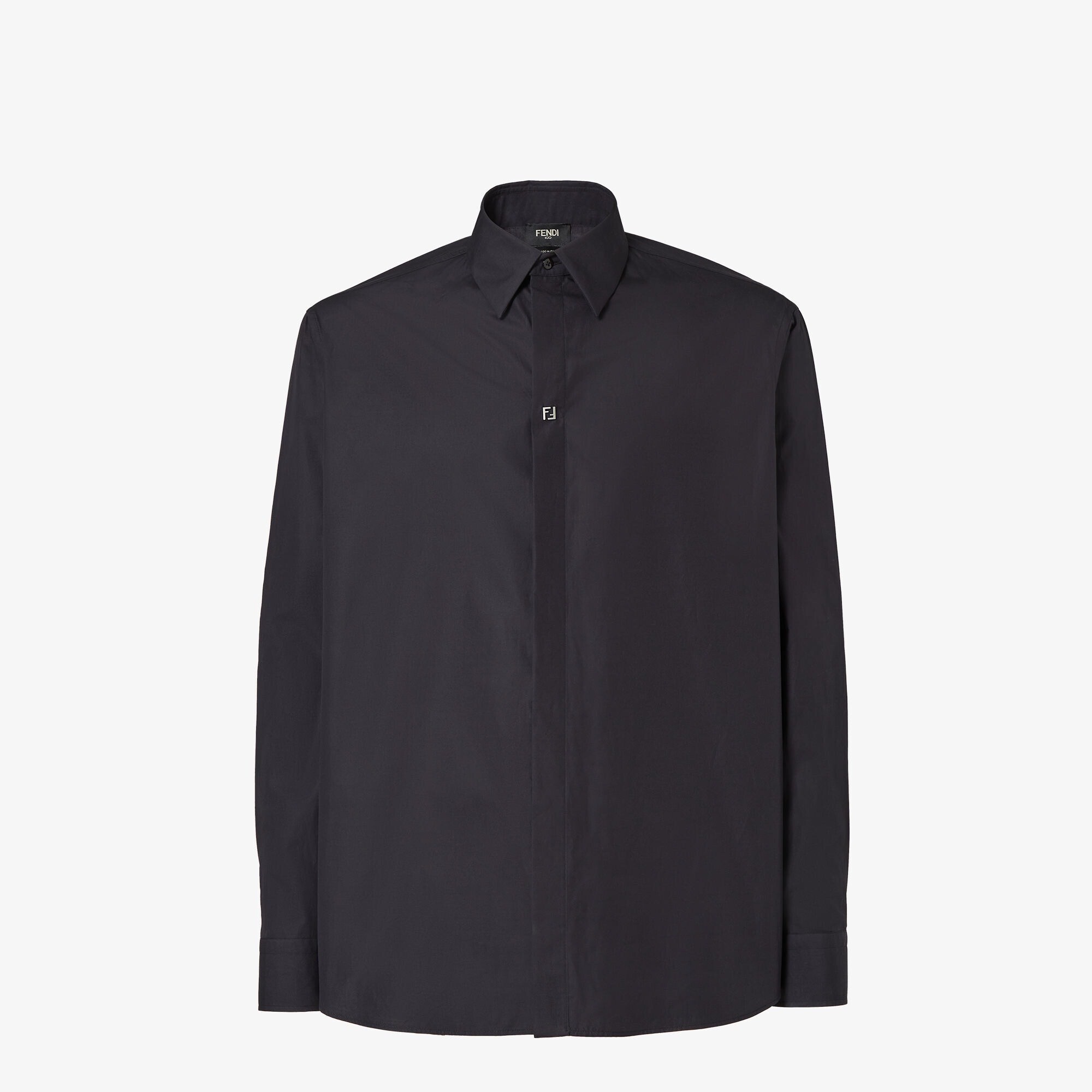 FENDI ブラックコットン シャツ