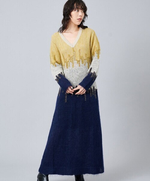 MURRAL Water mirror knit dress