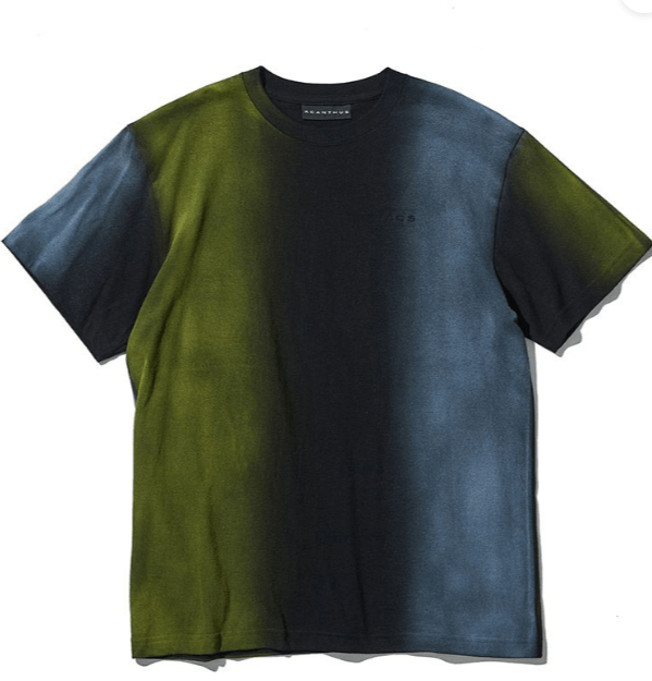 ACANTHUS Big Stripe Pigment Dye Tee Tシャツ