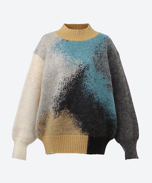 AKIRANAKA Ricarda knit pullover BLBE