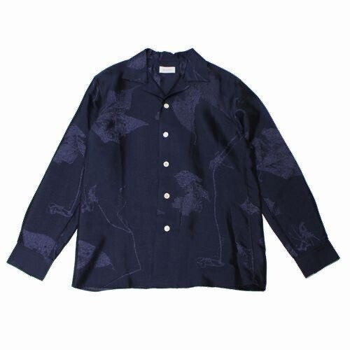 BED j.w. FORD 21AW OPEN COLLAR SHIRTS Jacquard pattern ジャガード オープンカラーシャツ