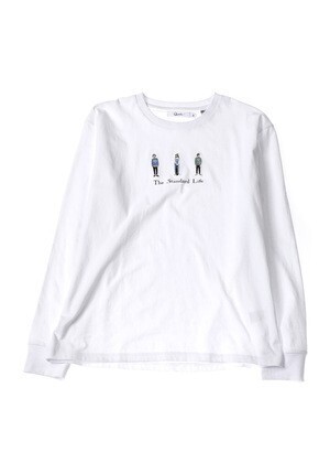 SPINNS 刺繍ロゴロンT/ロングTシャツ