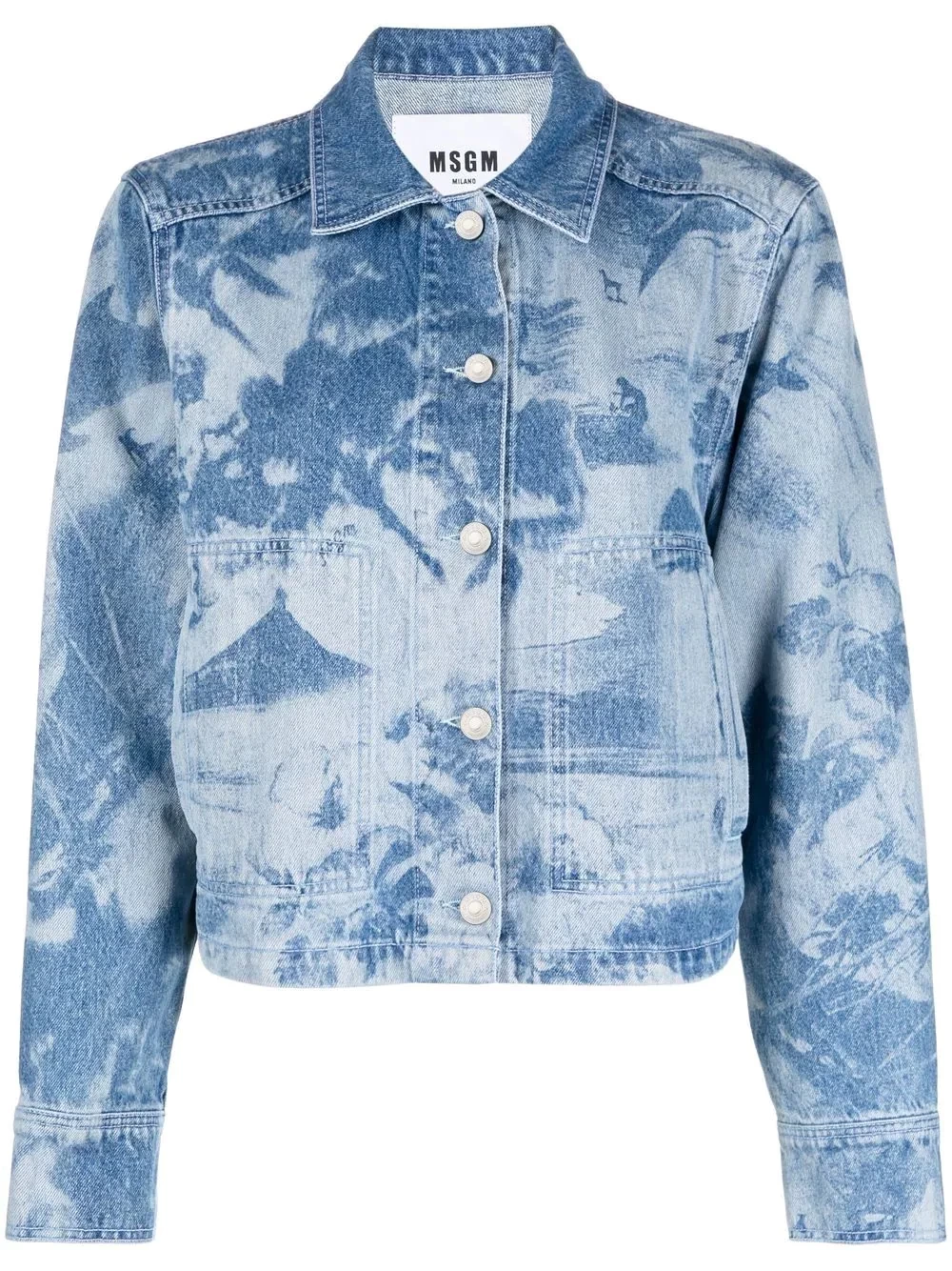 MSGM タイダイ デニムジャケット