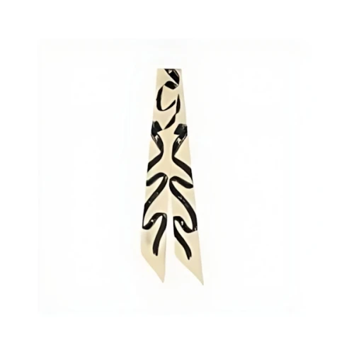 BURBERRY Skinny Ribbon Silk Scarf