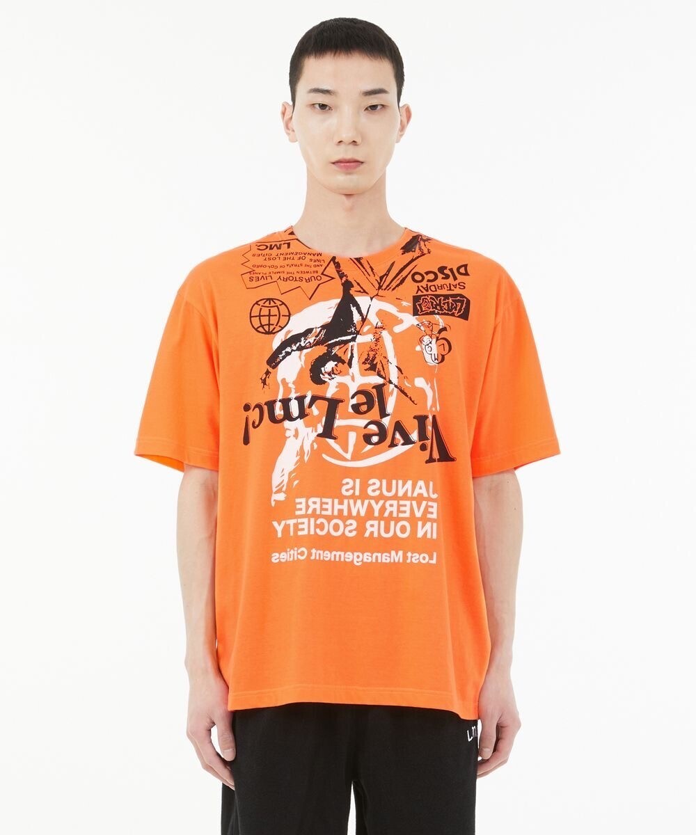 LMC VIVE LE LMC AOP TEE orange