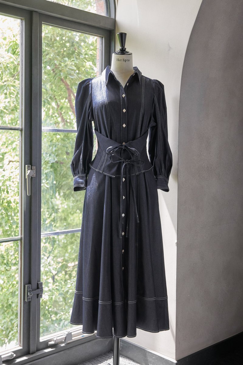 Her lip to Loulou Corset Long Dress