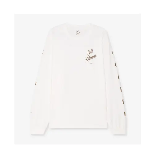 Maison Kitsune カフェ キツネ HOT COFFEE LS Tシャツ