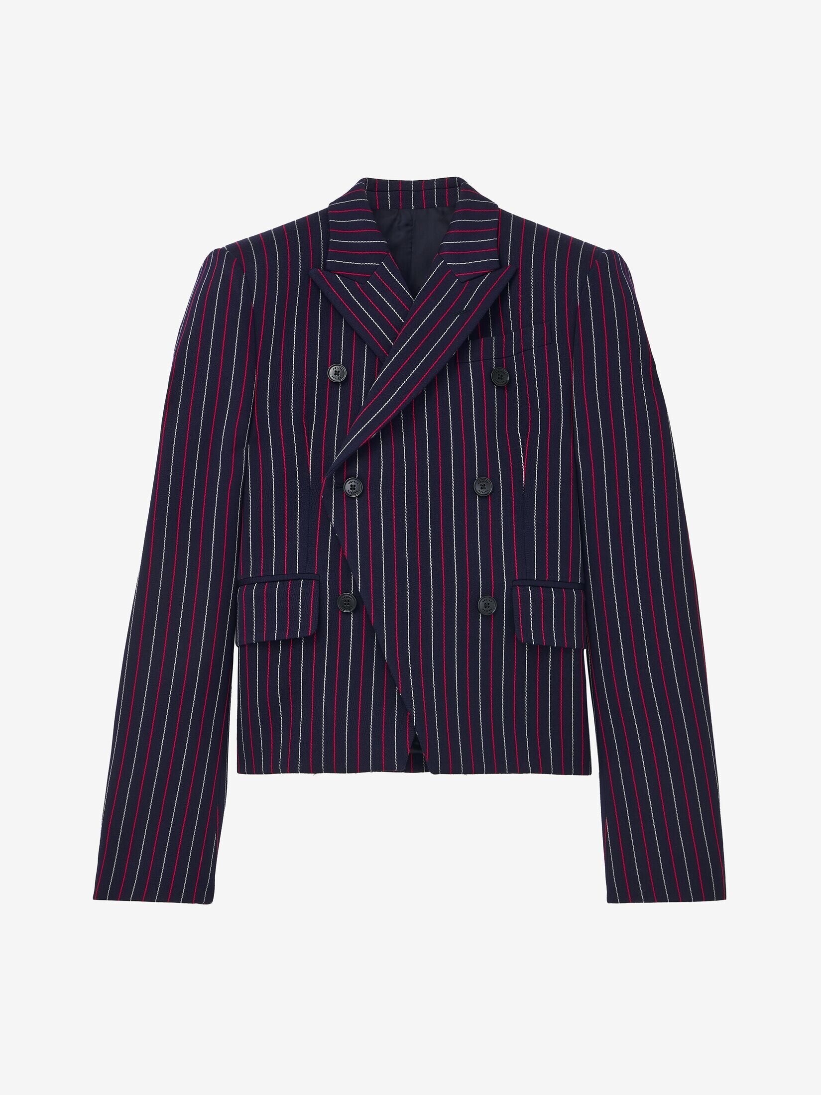 Alexander McQueen ボート ストライプ クロップドジャケット